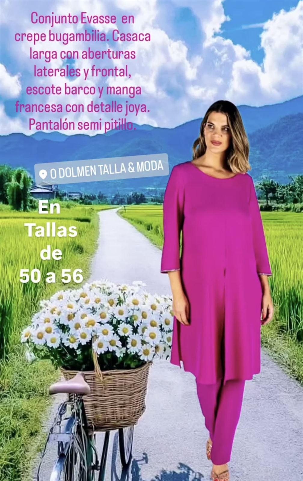 Conjunto pantalón fiesta mujer tallas grandes - Imagen 1