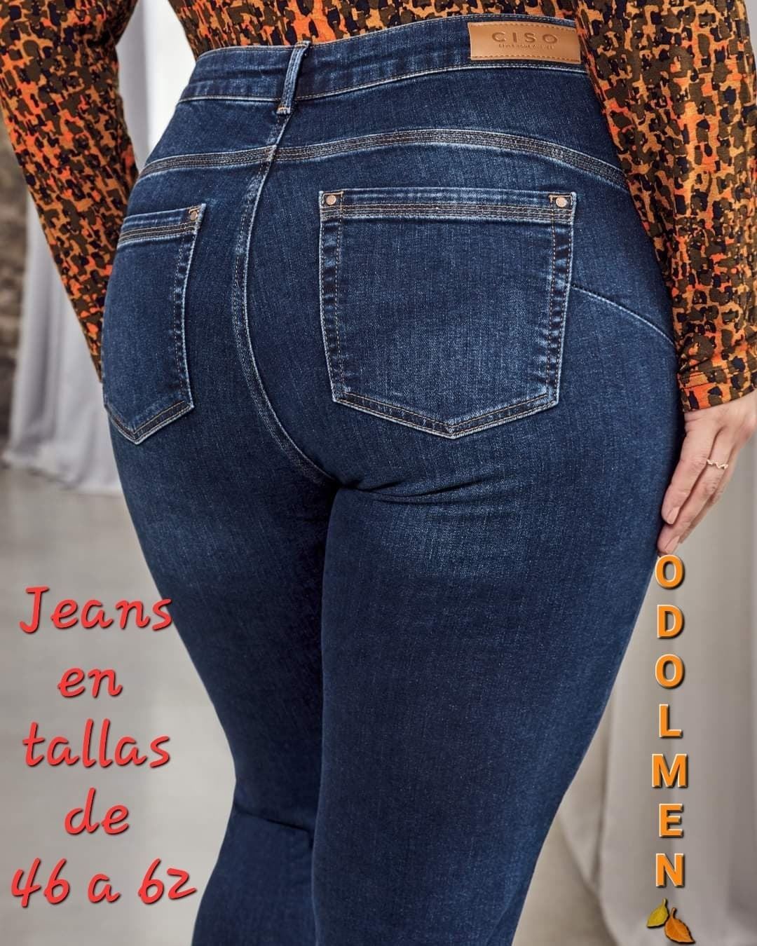 Jeans elásticos mujer tallas grandes - Faldas