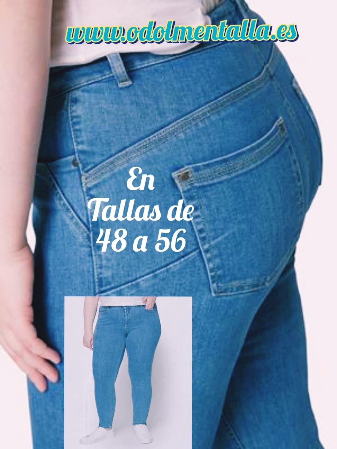 Jeans elásticos mujer tallas grandes - Imagen 1